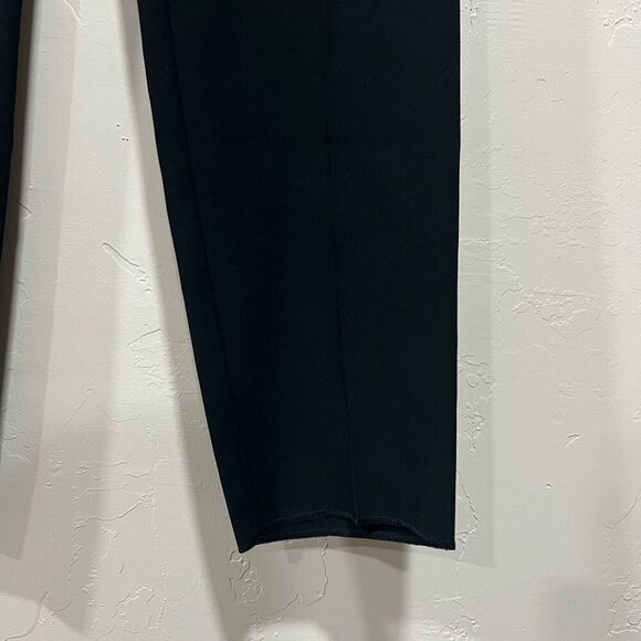 New Chanel Capri 7/8 Microfiber Pants Tissus Microf Pure Noir Black size 42 - Picture 5 of 11